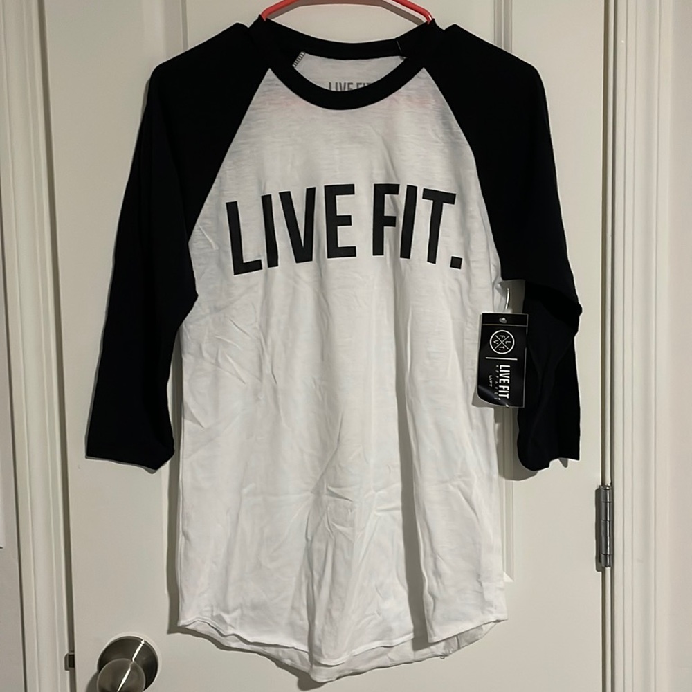 Brand new Live Fit baseball style 3/4 sleeve.